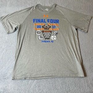 Under‎ Armour Tee Mens 2XL Gray Heatgear Loose 2017 NCCA Final 4 Basketball Tee